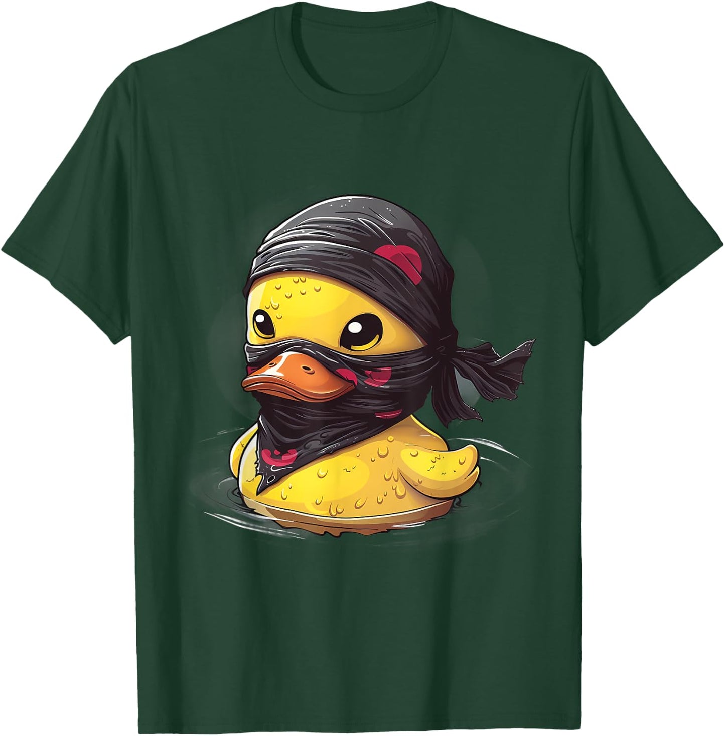 Rubber Duck Ninja Samurai Rubber Duckie Rubber Duckling T-Shirt - T-Shirt | Forest