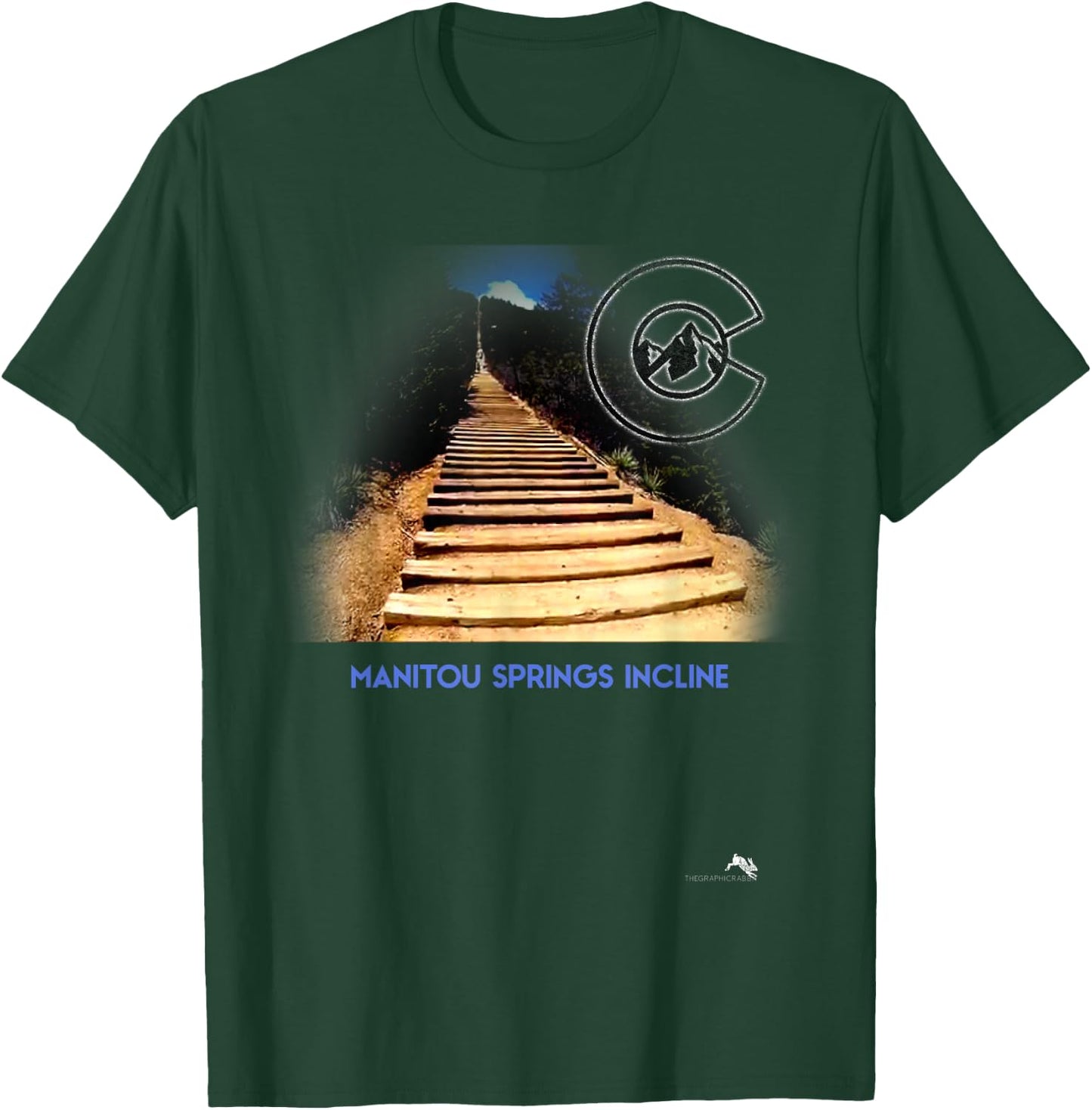 Manitou Springs Incline Colorado T-Shirt - T-Shirt | Forest