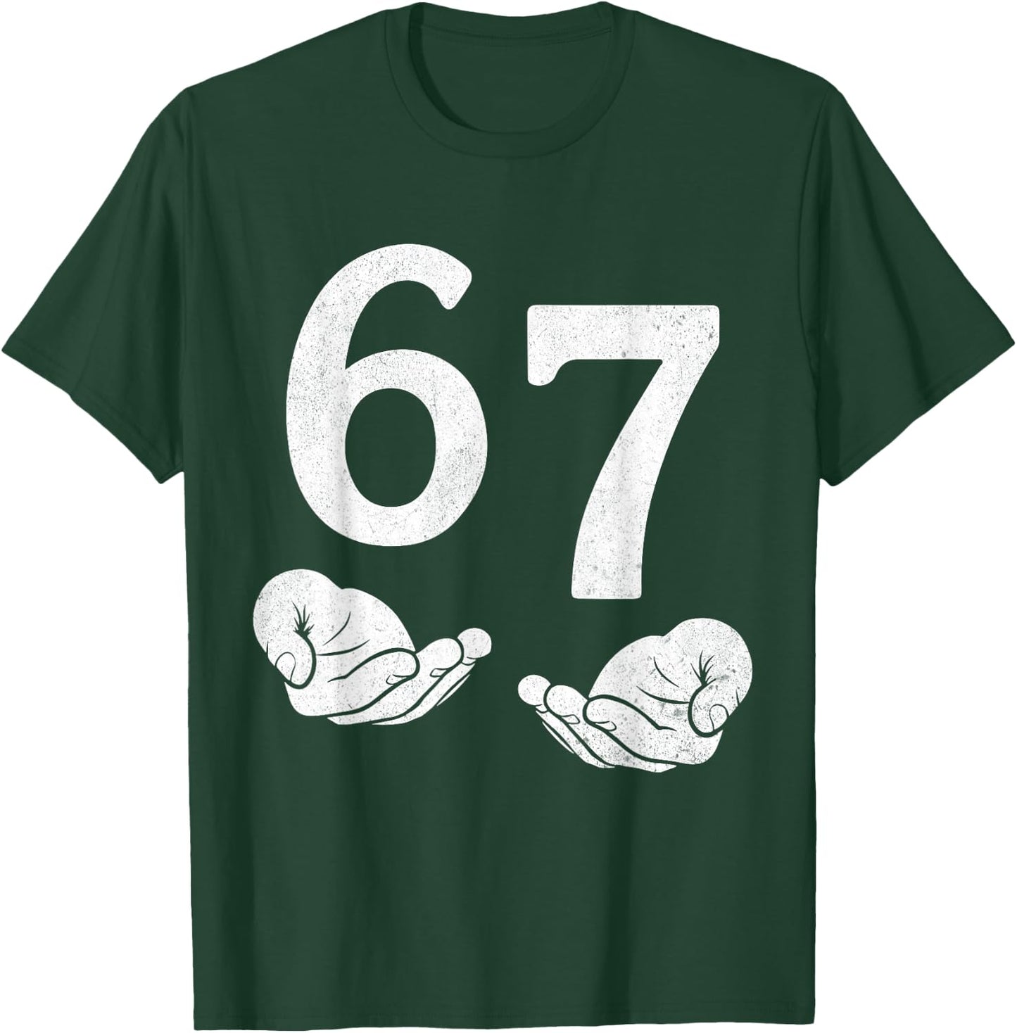 Fun Six Seven 6 7 Funny 67 Gen Alpha Slang 6-7 Meme School T-Shirt - T-Shirt | Forest