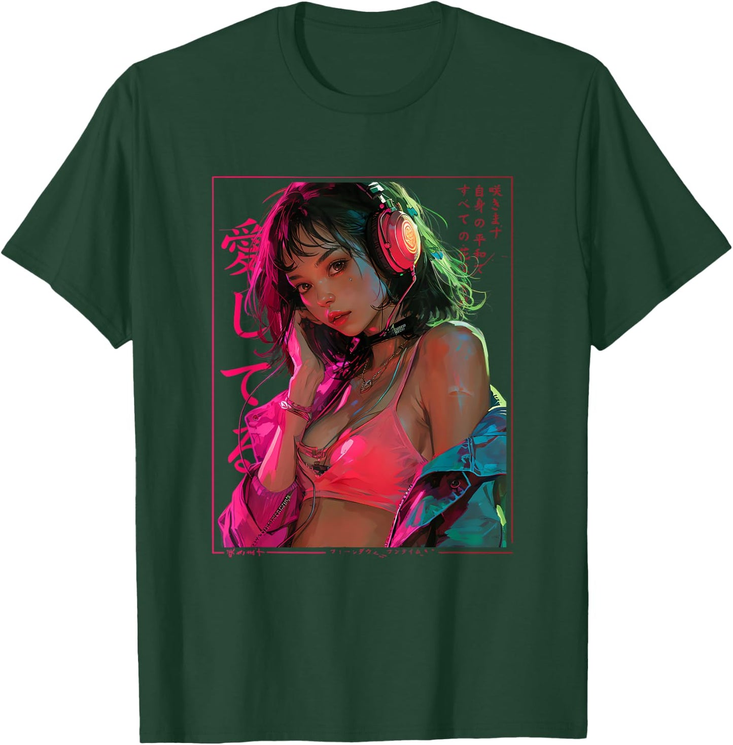 Manga Anime Cyberpunk T-Shirt - T-Shirt | Forest