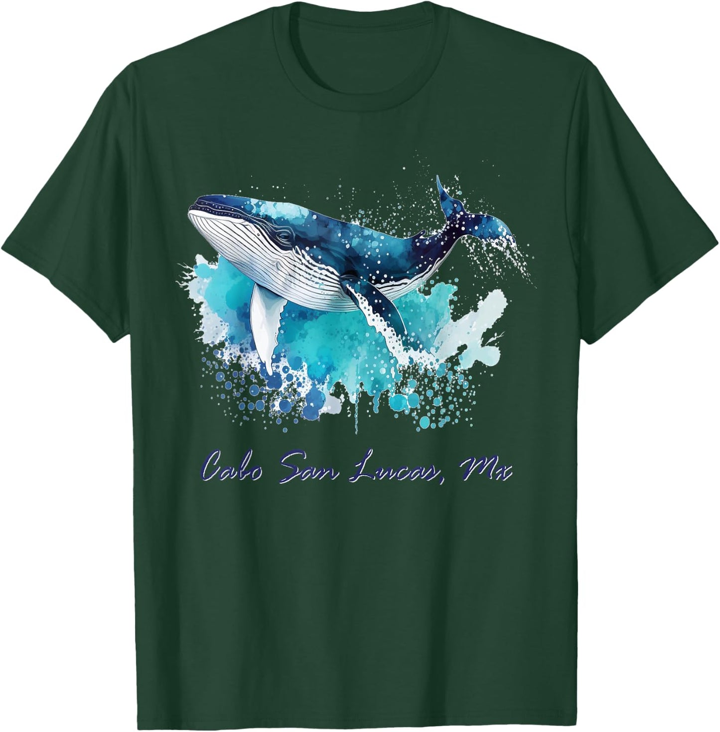 Cabo San Lucas, MX - Whale Watching T-Shirt - T-Shirt | Forest