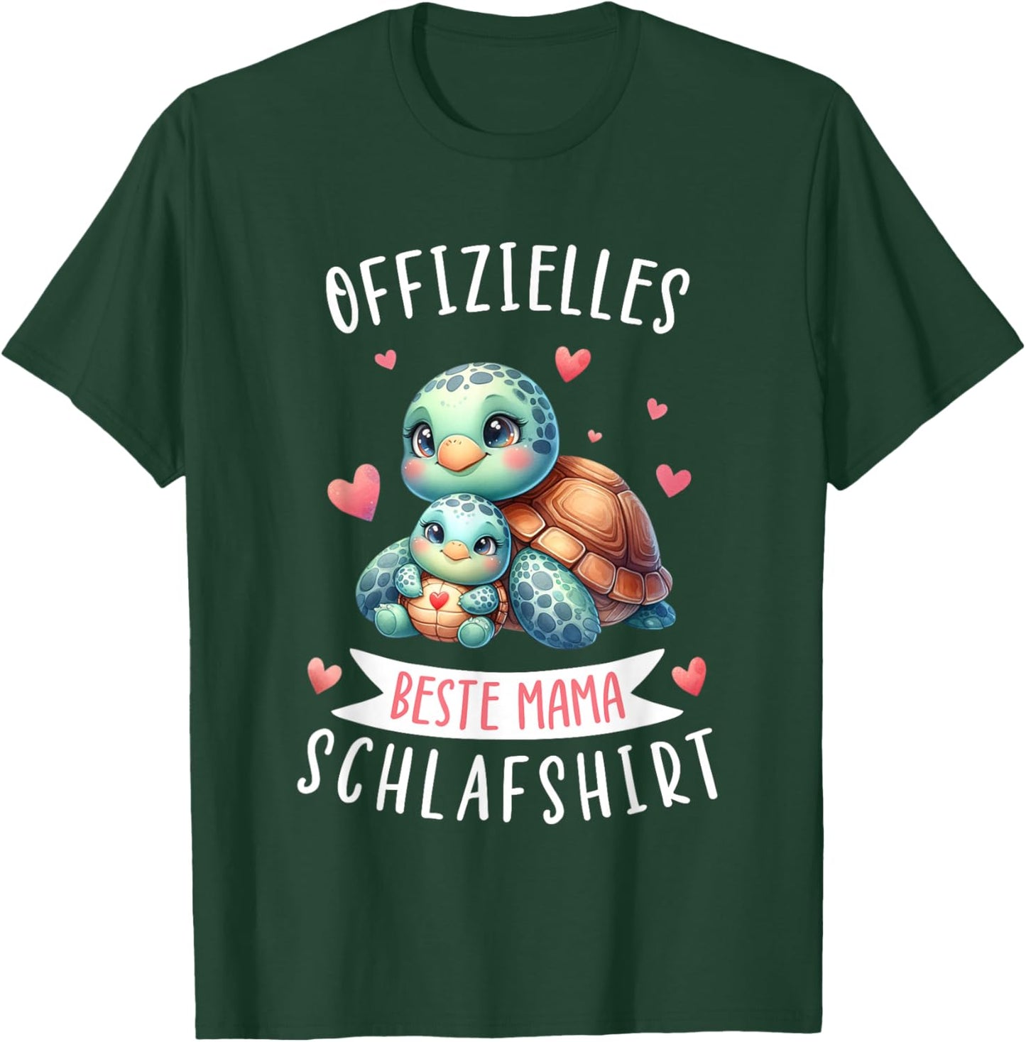 Official Best Mum Sleep Shirt Mother's Day Turtle T-Shirt - T-Shirt | Forest