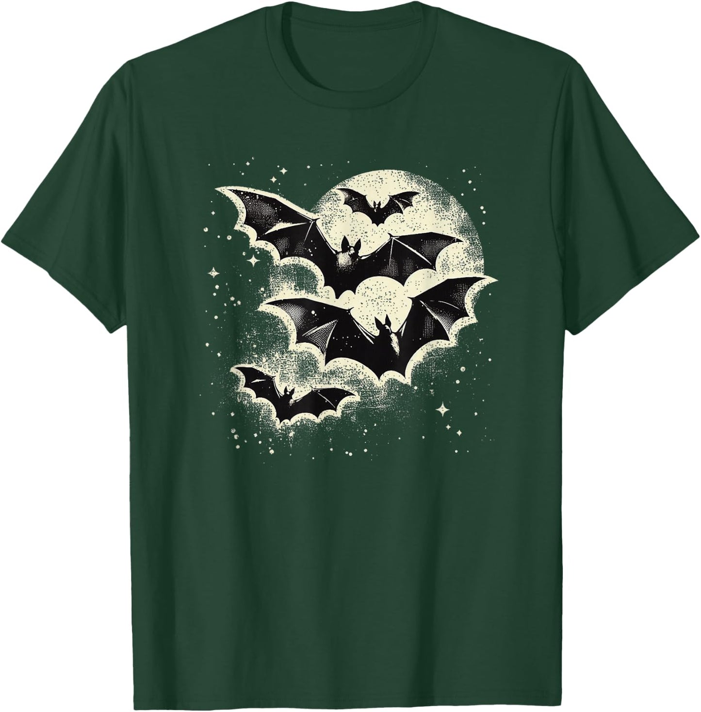 Vintage Bat Halloween Gothic Bat T-Shirt - T-Shirt | Forest