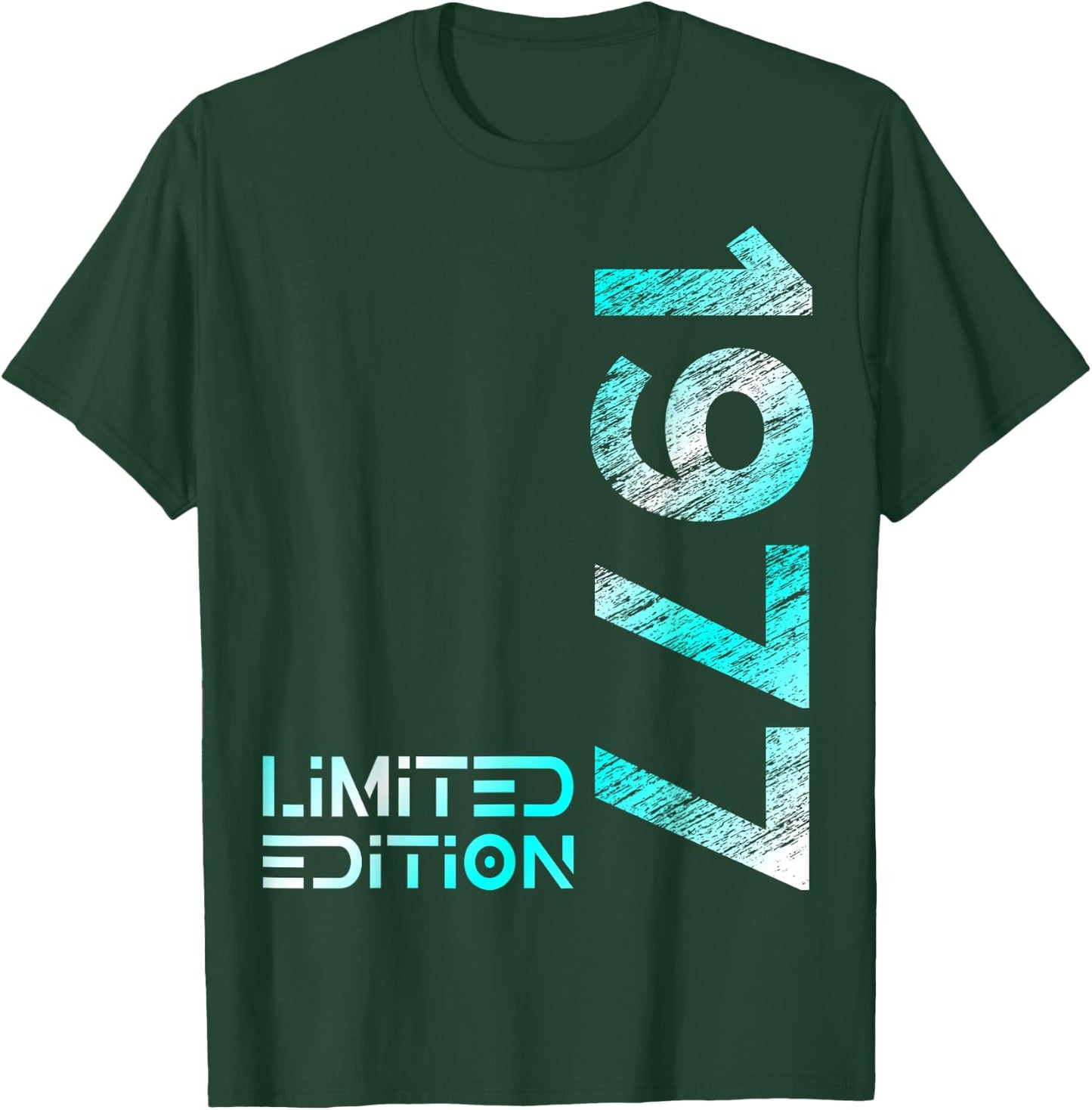 47th Birthday Limited Edition Vintage 1977 Man Woman , black T-Shirt - T-Shirt | Forest