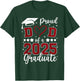 Proud Dad of 2025 Senior Graduate Matching Family Graduation T-Shirt - T-Shirt | Forest