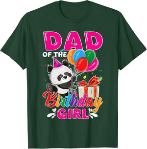 Dad Of The Panda Bear Birthday Animal Lover Boys Girls T-Shirt - T-Shirt | Forest