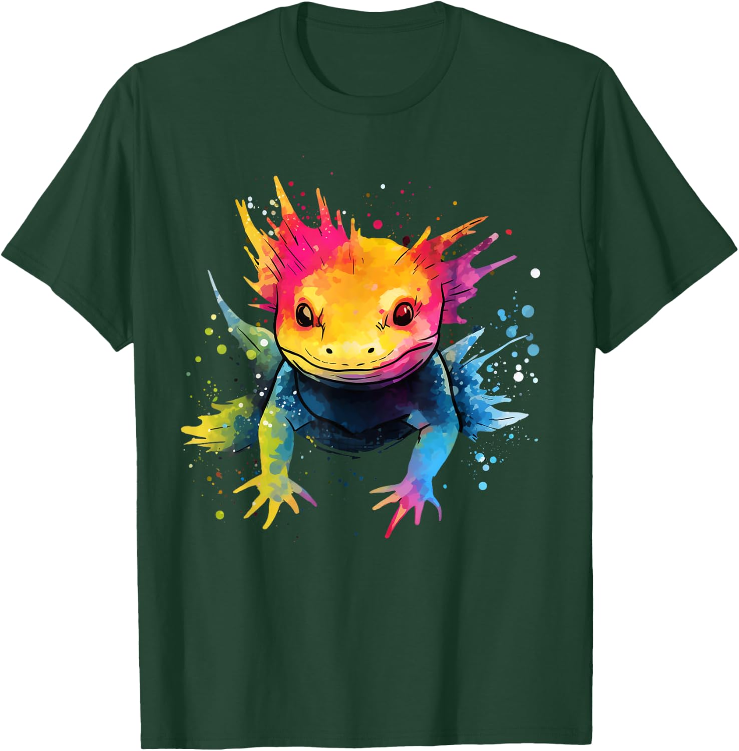 Axolotl Lover on Axolotl Kids, Women, Men Apparel - Adults Axolotl Theme - Black, Short Sleeve, Small T-Shirt - T-Shirt | Forest