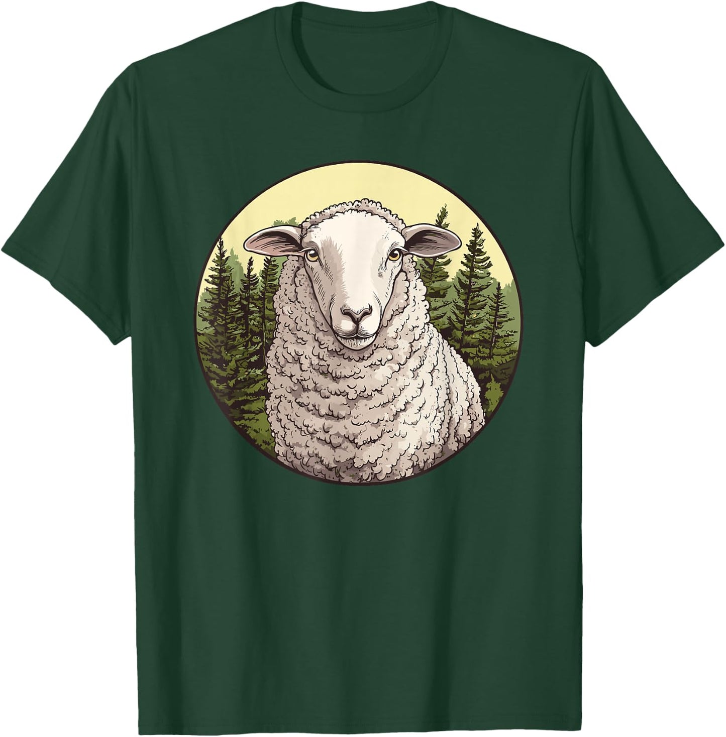 Sheep In The Forest T-Shirt - T-Shirt | Forest