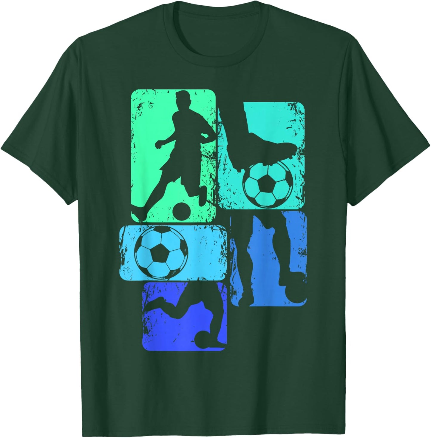 Football Player Boys Kids , black T-Shirt - T-Shirt | Forest