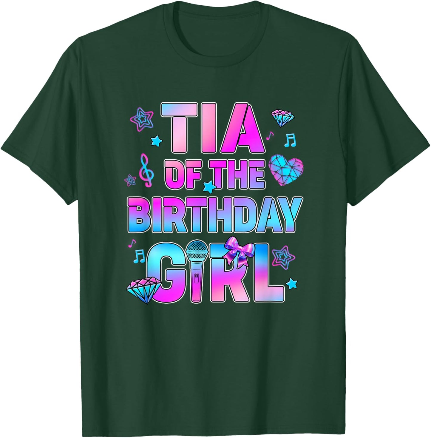 Tia of The K-Pop Birthday Girls Korean Music Family T-Shirt - T-Shirt | Forest
