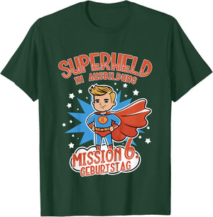 Kinder Superheld in Ausbildung, Geburtstag 6 Jahre, Junge, blond T-Shirt - T-Shirt | Forest