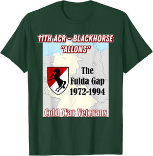 11th ACR - Army Fulda Gap vets design on front T-Shirt - T-Shirt | Forest