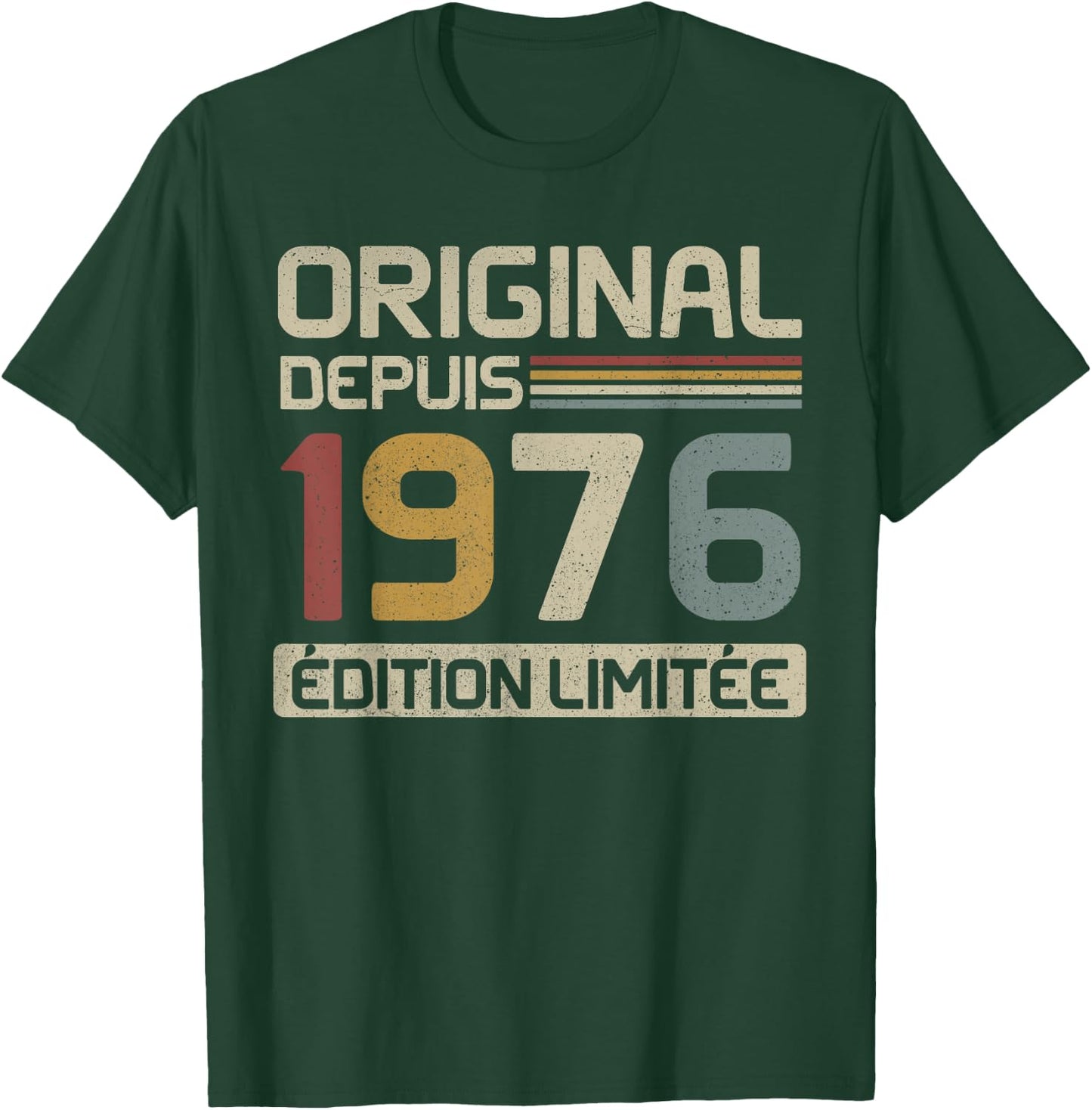 Original 1976 Birthday Gift 49 Years anniv 49 years , Black, S T-Shirt - T-Shirt | Forest