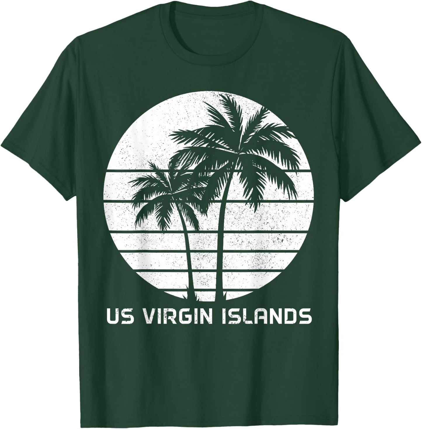 Vacances aux îles Vierges américaines | Pride Beach | USVI Vintage T-Shirt - T-Shirt | Forest