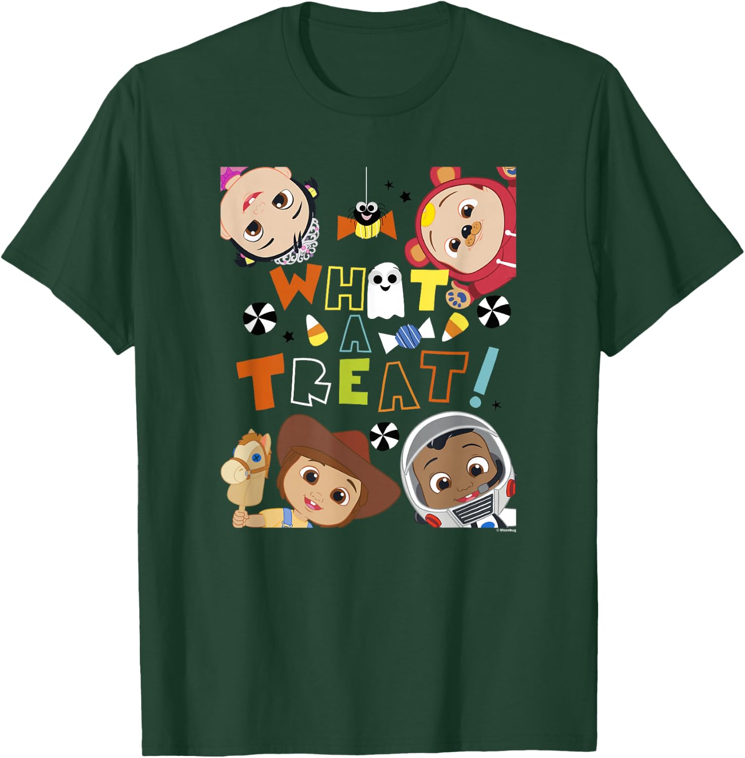 CoComelon Classic Halloween Treat Group Shot T-Shirt - T-Shirt | Forest