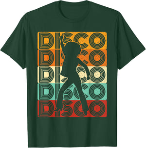 Disco Outfit Women's 70s Costume & 80s Dance Party Disco , black, s T-Shirt - T-Shirt | Forest