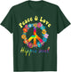 Hippie Acidhead Woodstock Peace Hippy , black T-Shirt - T-Shirt | Forest