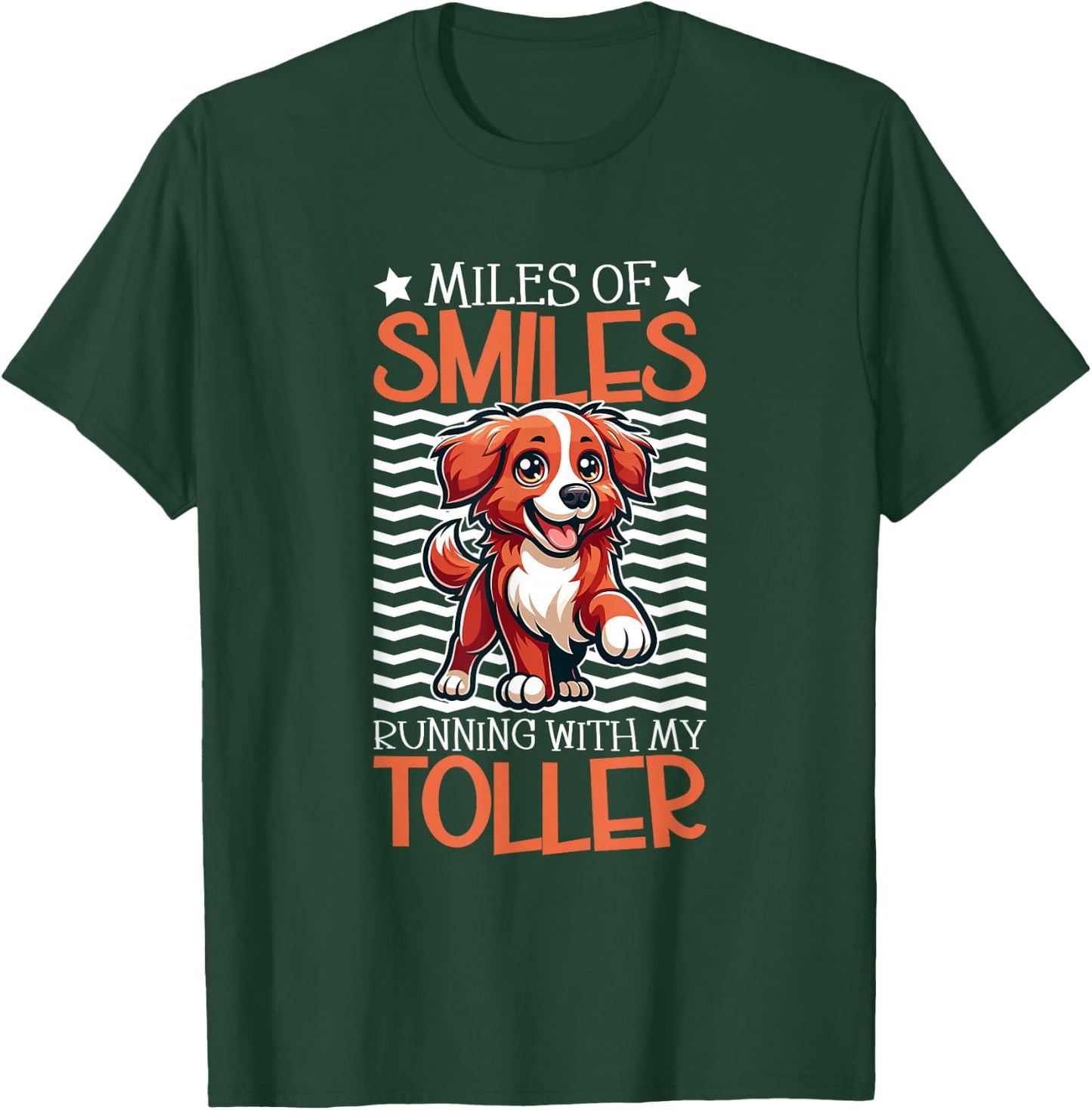 Crazy and Tolling Retriever from Nova Scotia Duck , Black, S T-Shirt - T-Shirt | Forest