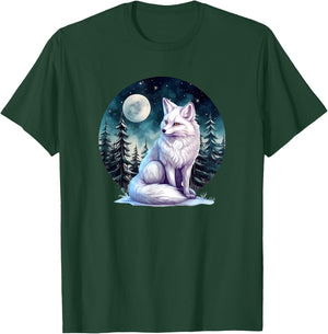 Cute Winter Snow White Arctic Fox Lover T-Shirt - T-Shirt | Forest