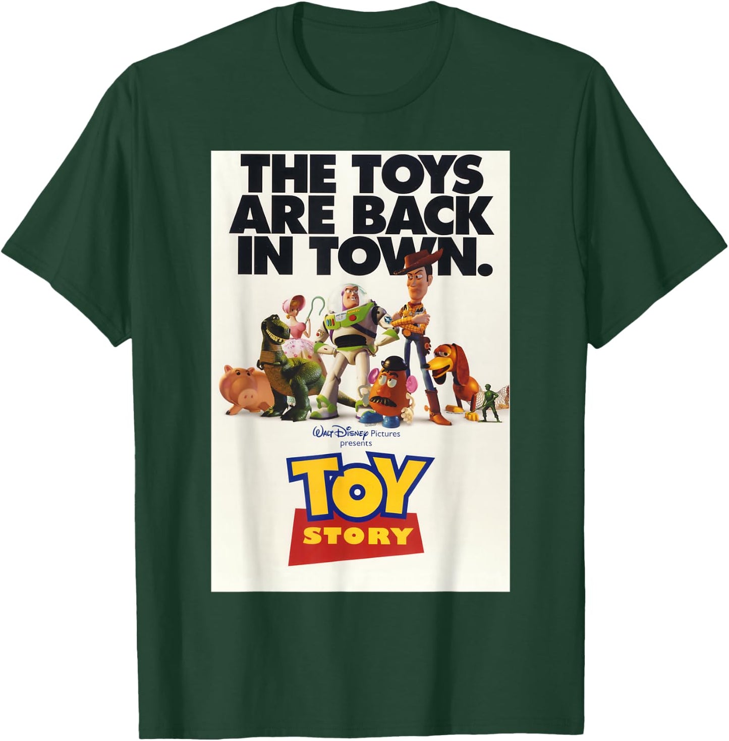 Disney Pixar Toy Story Toys Are Back In Town Poster T-Shirt - T-Shirt | Forest