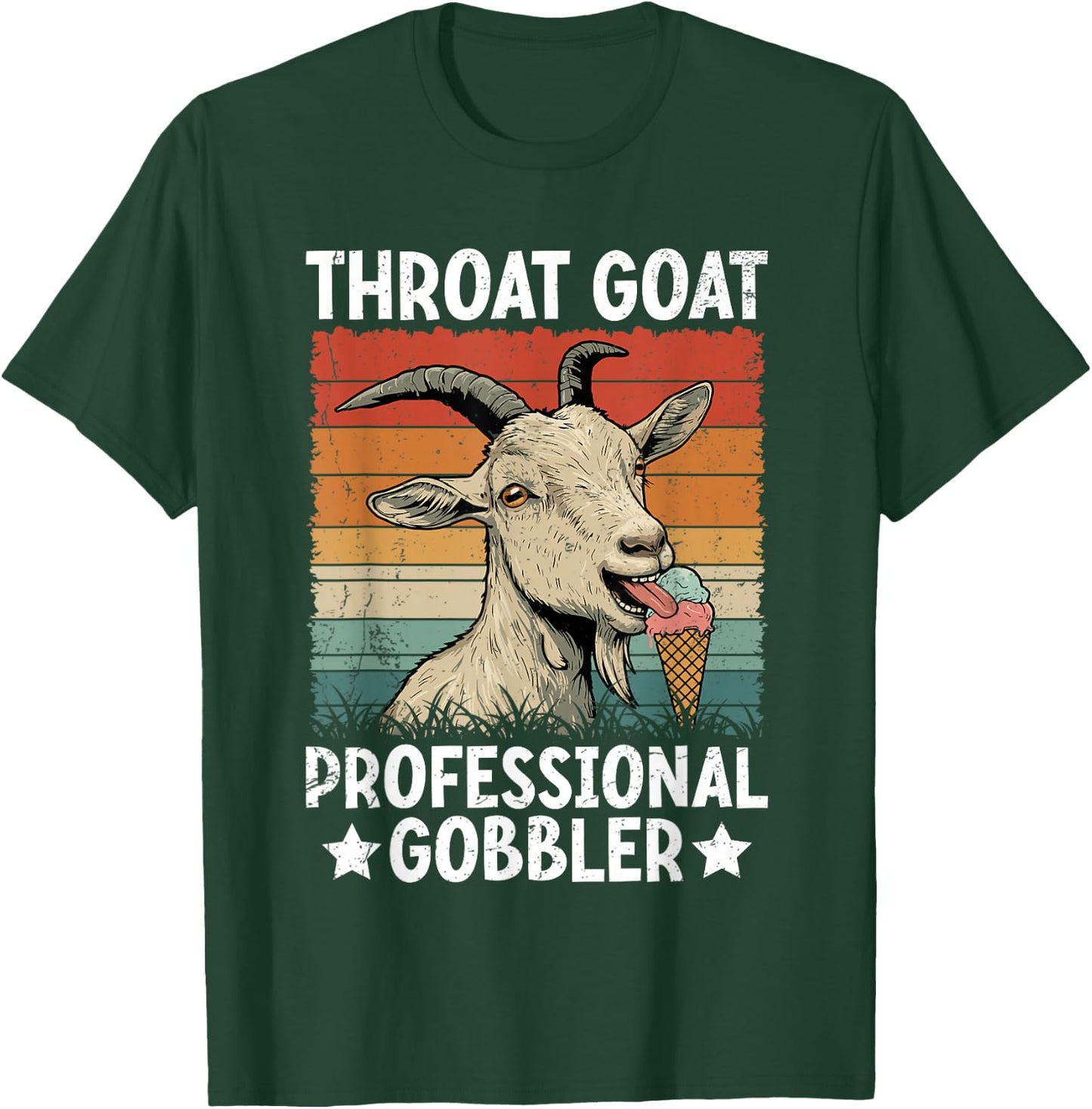 Throat Goat Retro Inappropriate Adult Humor Funny Gag Memes T-Shirt - T-Shirt | Forest