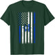 USA Flag Israel T-Shirt - T-Shirt | Forest