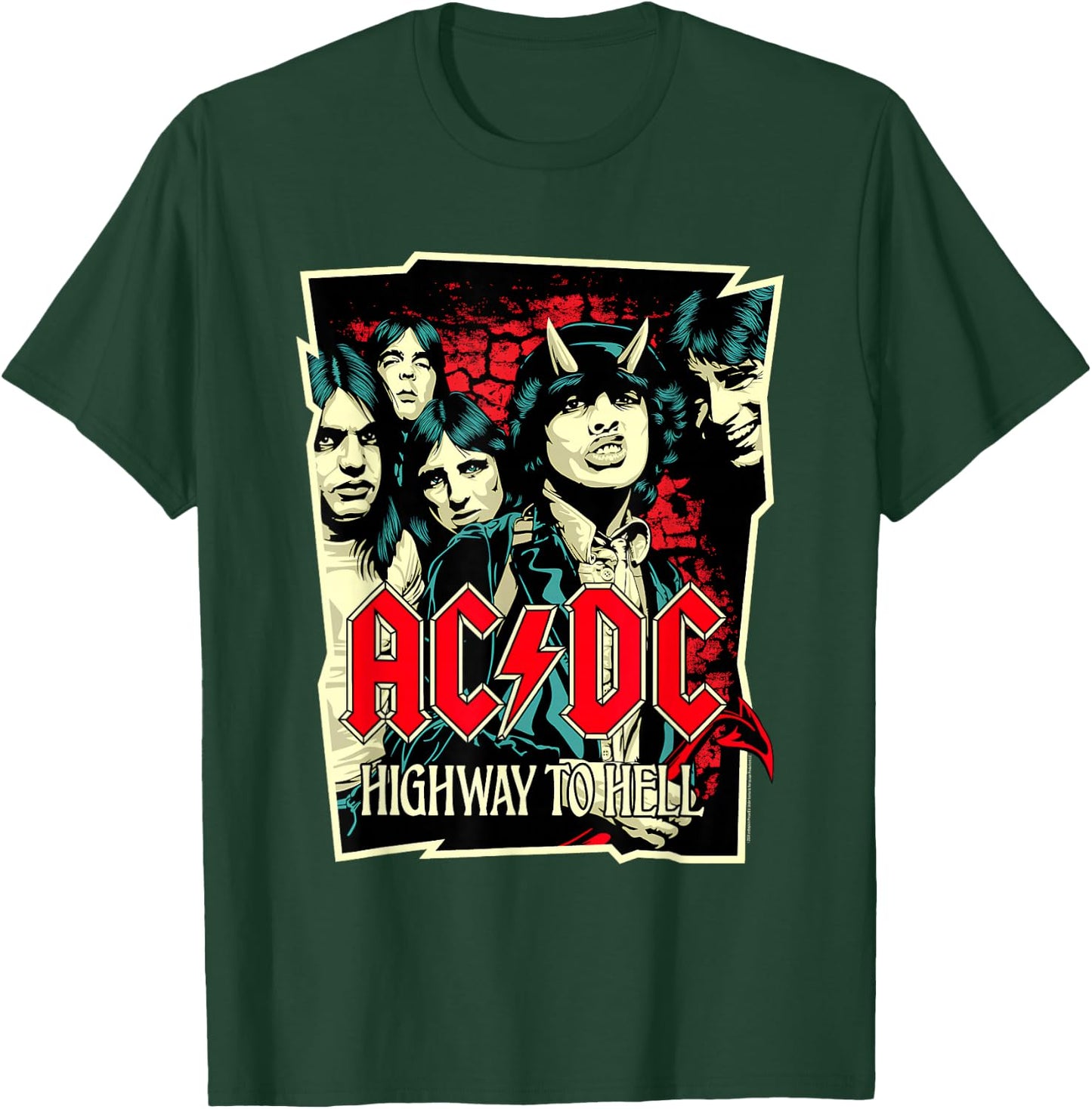 AC/DC Highway to Hell Illustration T-Shirt - T-Shirt | Forest