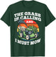 The Grass is Calling And I Must Mow Funny Gardening Dad Gift T-Shirt - T-Shirt | Forest