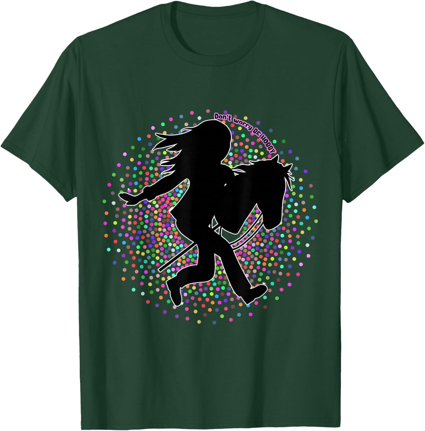Hobby Horse- Hobbyhorse- Hobby Horsing - Hobby Horse Leisure , Black, S T-Shirt - T-Shirt | Forest