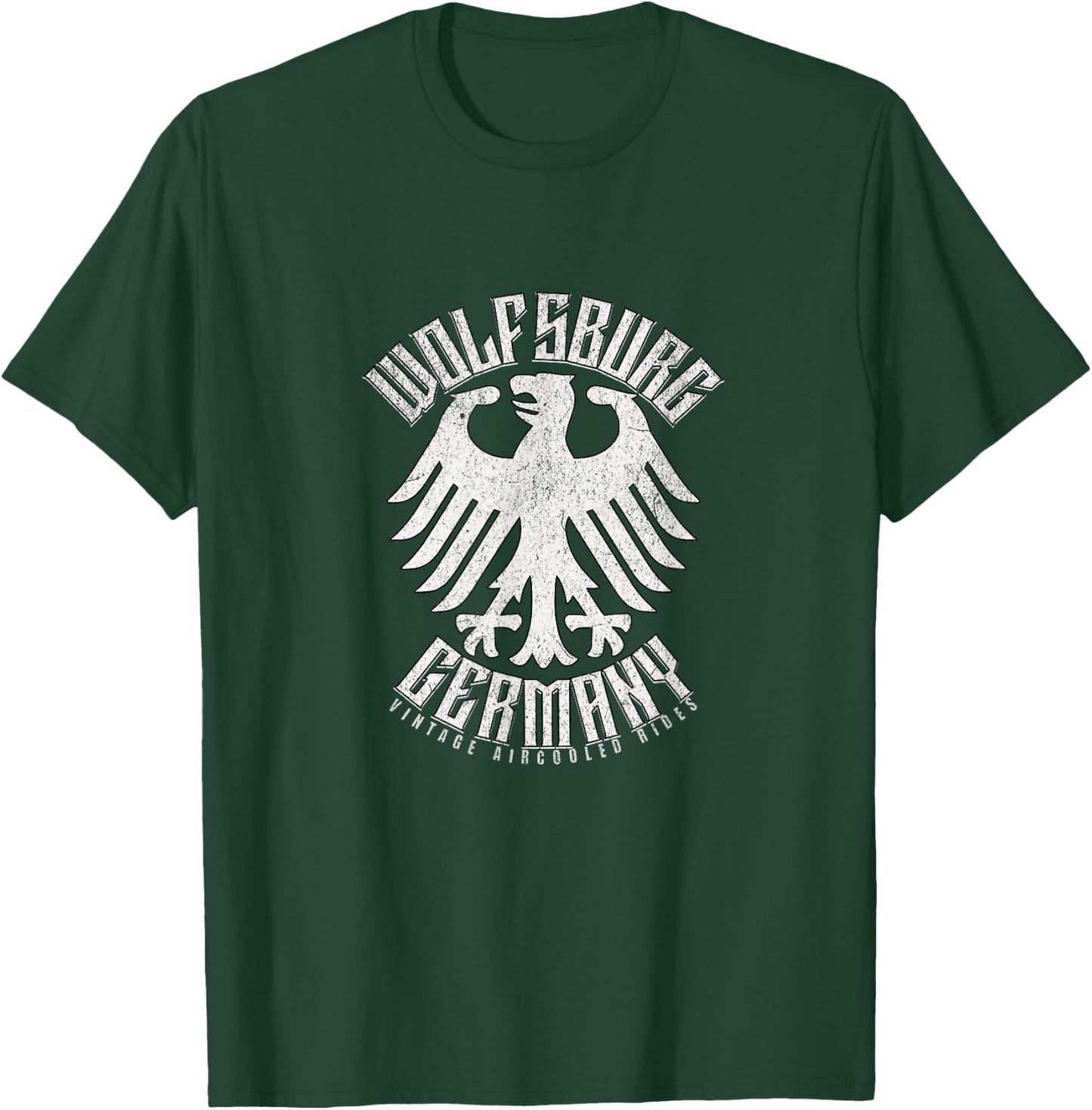 Wolfsburg Germany Deutschland Vintage Air-Cooled Rides T-Shirt - T-Shirt | Forest