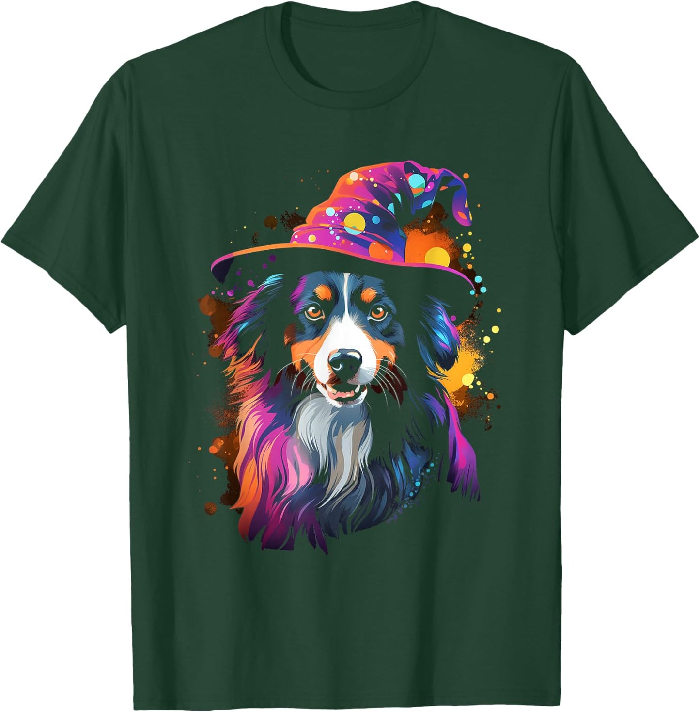 Australian Shepherd Halloween Dog Pet Owner T-Shirt - T-Shirt | Forest