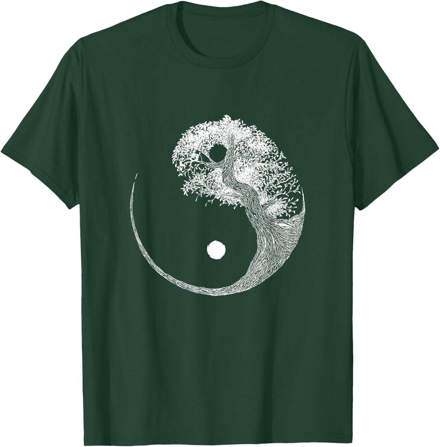 In-Yo Japanese Ying and Yang Bonsai T-Shirt - T-Shirt | Forest