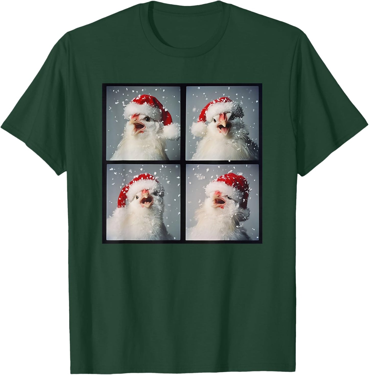 Chicken Farm Bird Men Kids Women Christmas Silkie Chicken T-Shirt - T-Shirt | Forest