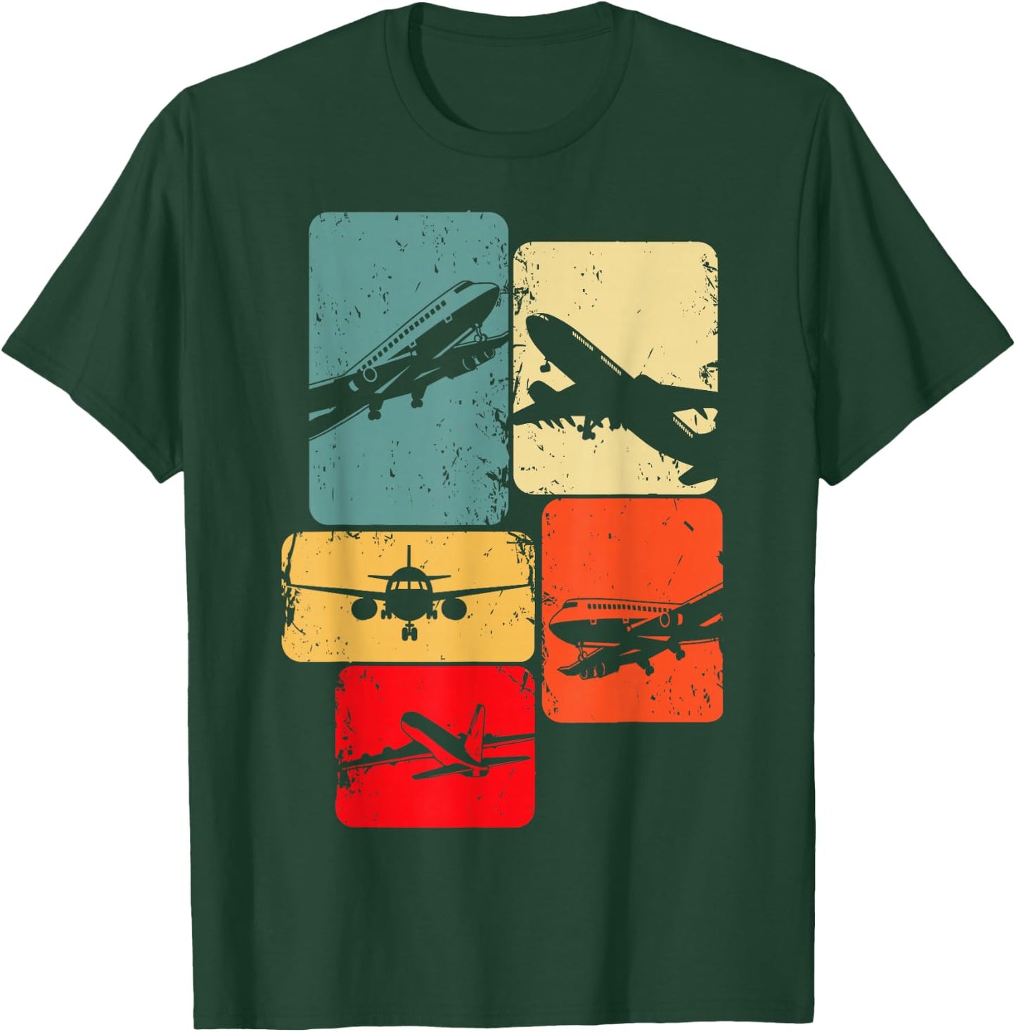Aeroplane Pilot Men's Children's Boys' , black T-Shirt - T-Shirt | Forest