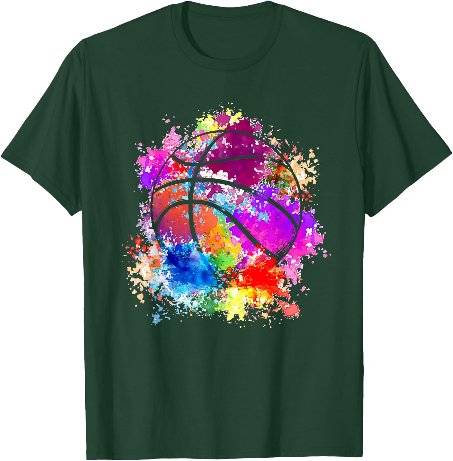 Basketballer Basketballspieler Kinder Streetball Rebound T-Shirt - T-Shirt | Forest