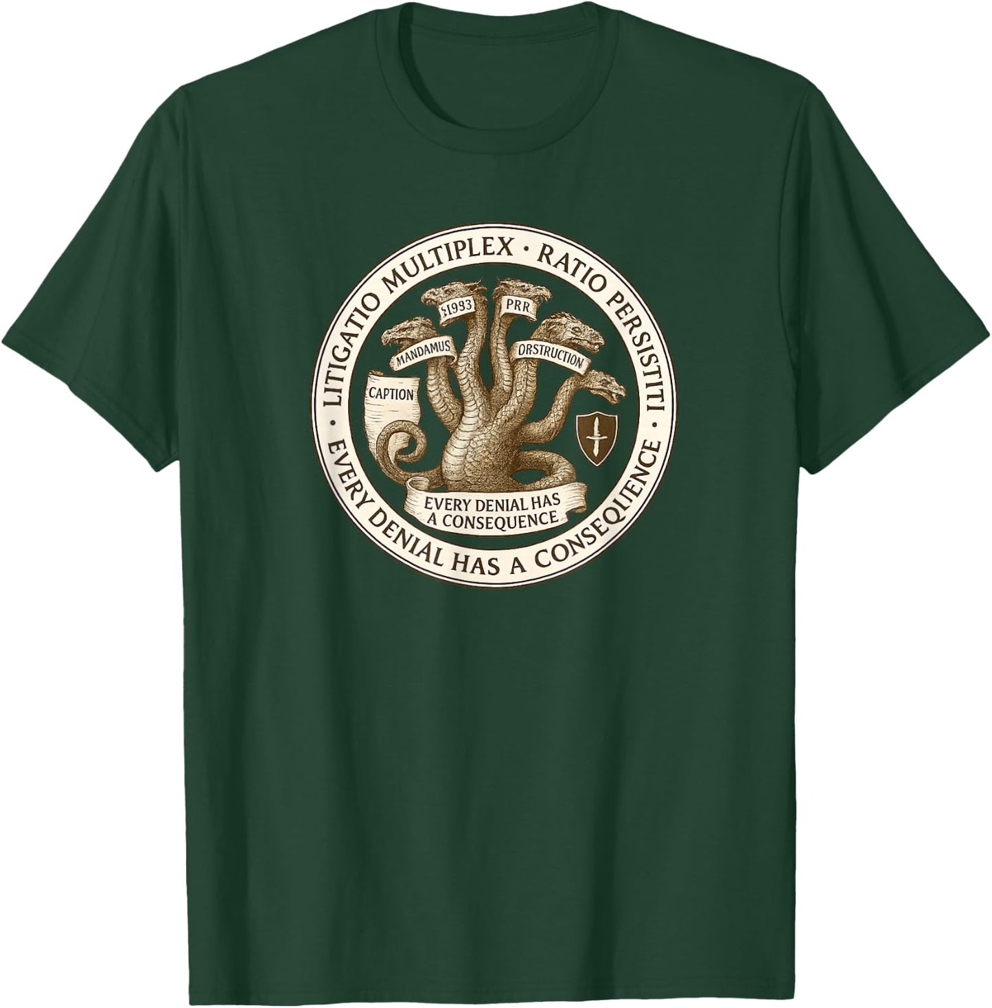 The Office of the Procedural Hydra Seal T-Shirt - T-Shirt | Forest