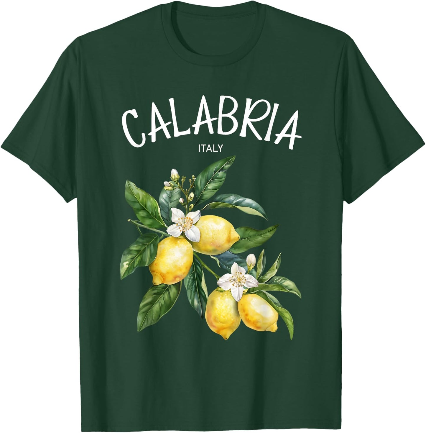 Calabria Lemon Art Italian Fruit Lover Italy Vintage Italia T-Shirt - T-Shirt | Forest