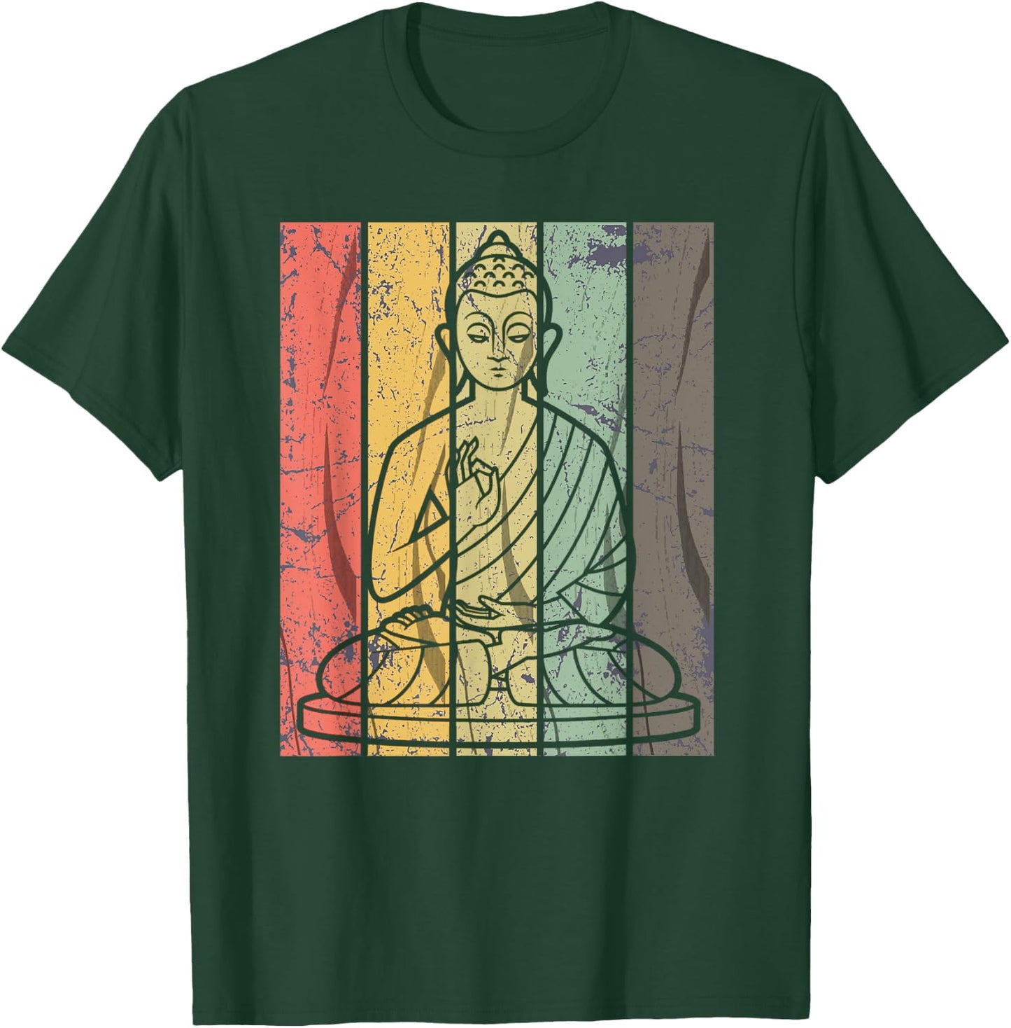 Buddha Meditation Shirt Let It Go and Breathe Shirt Gift T-Shirt - T-Shirt | Forest