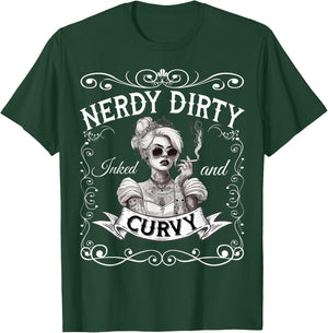 Princess Tattooed and Curvy , black T-Shirt - T-Shirt | Forest