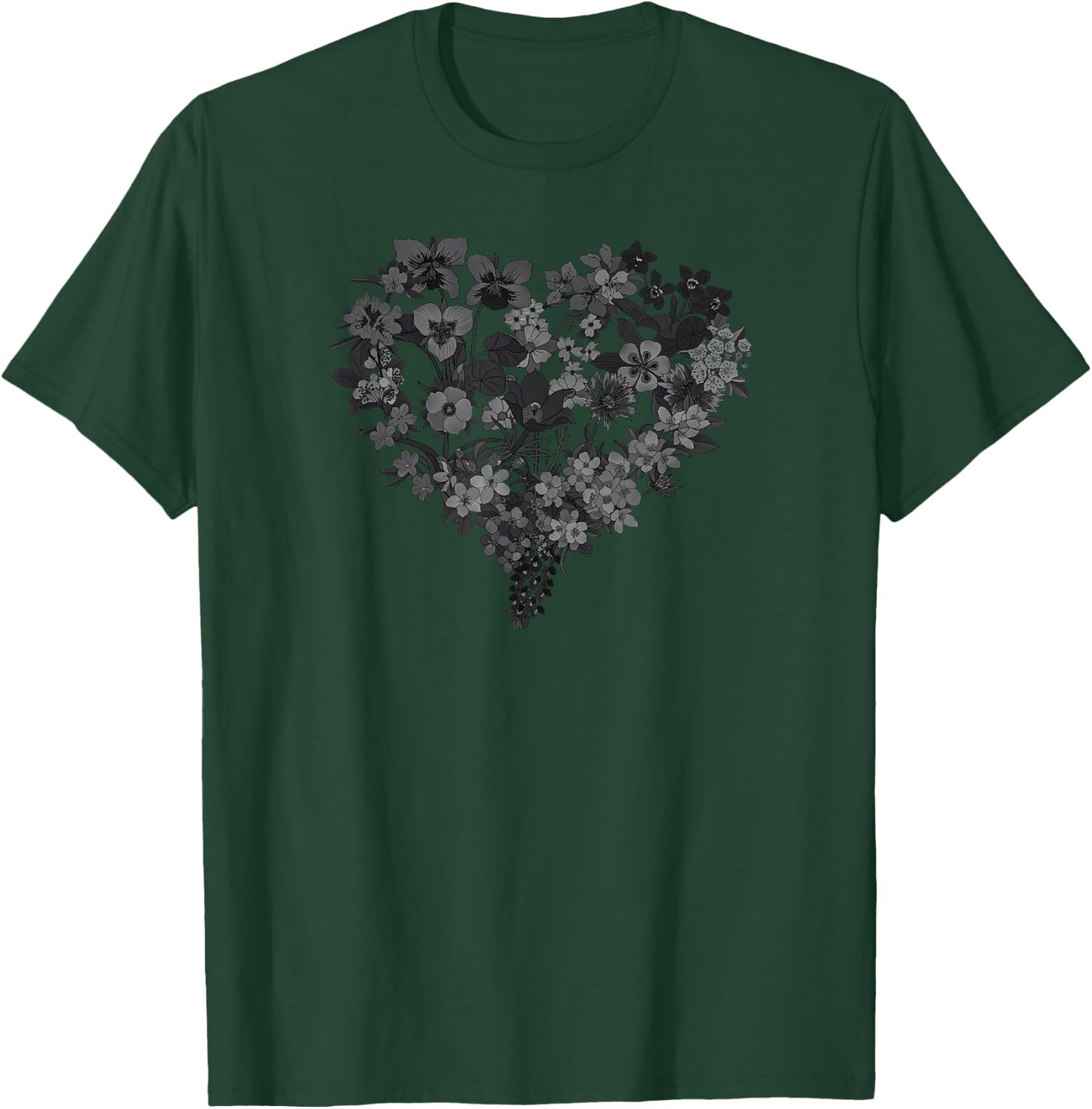 Flower Graphic Wildflower Floral Gardening Boys T-Shirt - T-Shirt | Forest