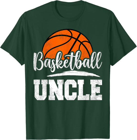 Basketball Uncle Basketball Player Game Day Father's Day T-Shirt - T-Shirt | Forest
