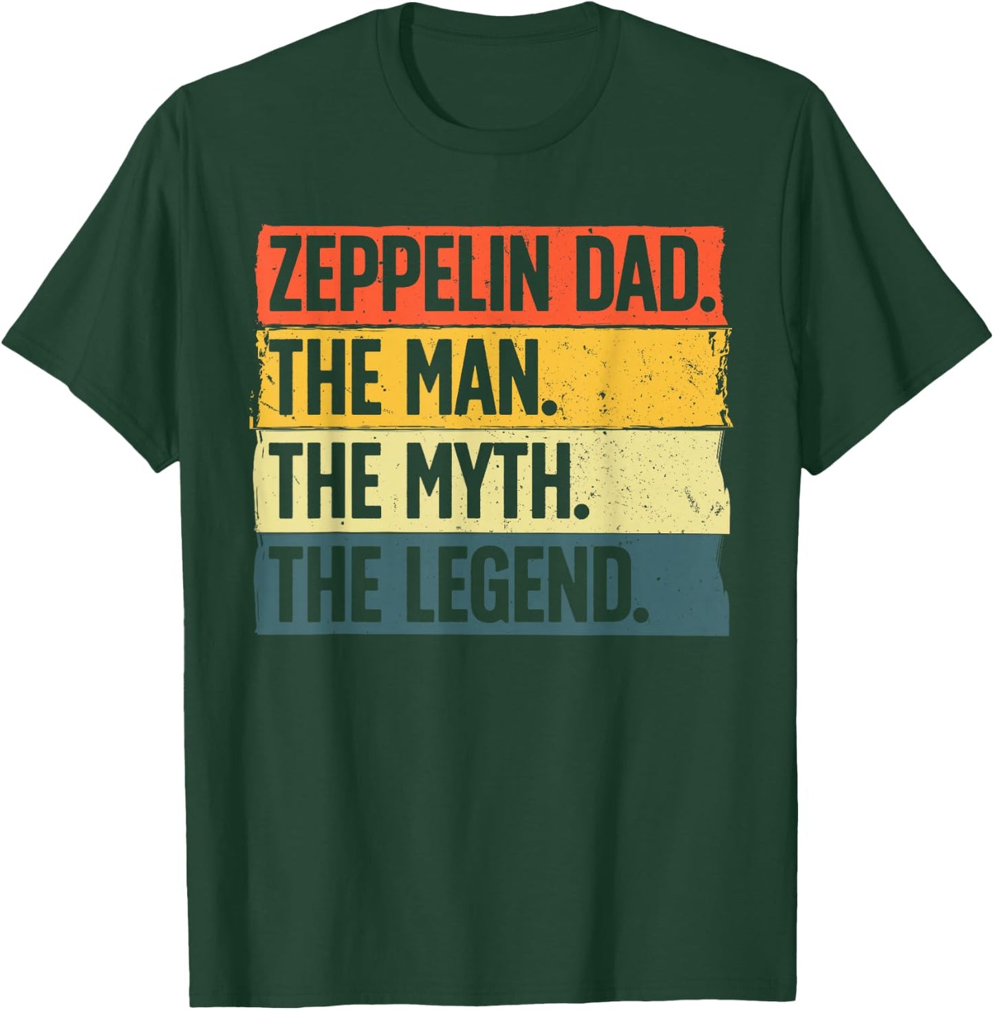 Cool Zeppelin Art for Dad Father Airship Dirigible Zeppelin T-Shirt - T-Shirt | Forest