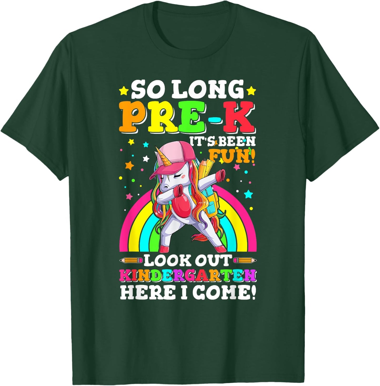 So Long Pre-K Kindergarten Here I Come pre-k graduation T-Shirt - T-Shirt | Forest