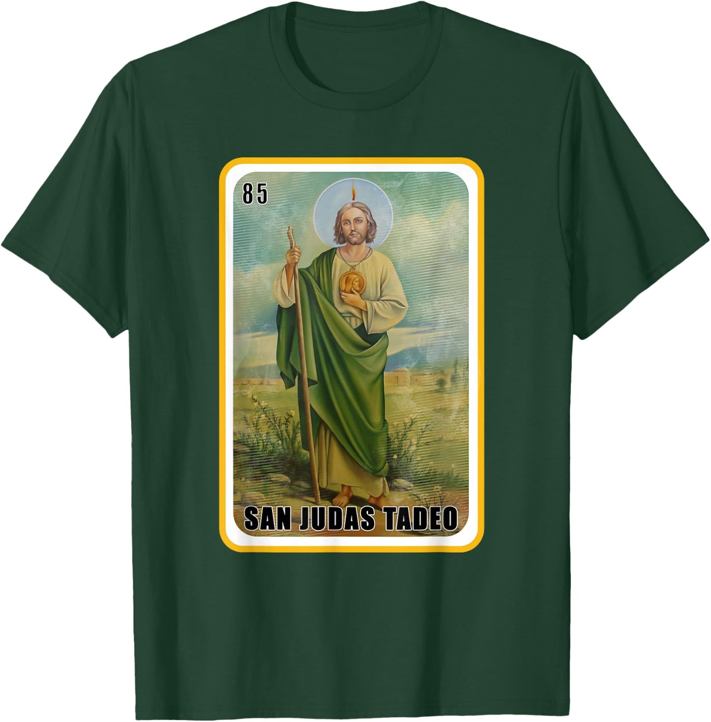 Funny Spanish-Mexican Bingo Gifts - San Judas Tadeo T-Shirt - T-Shirt | Forest