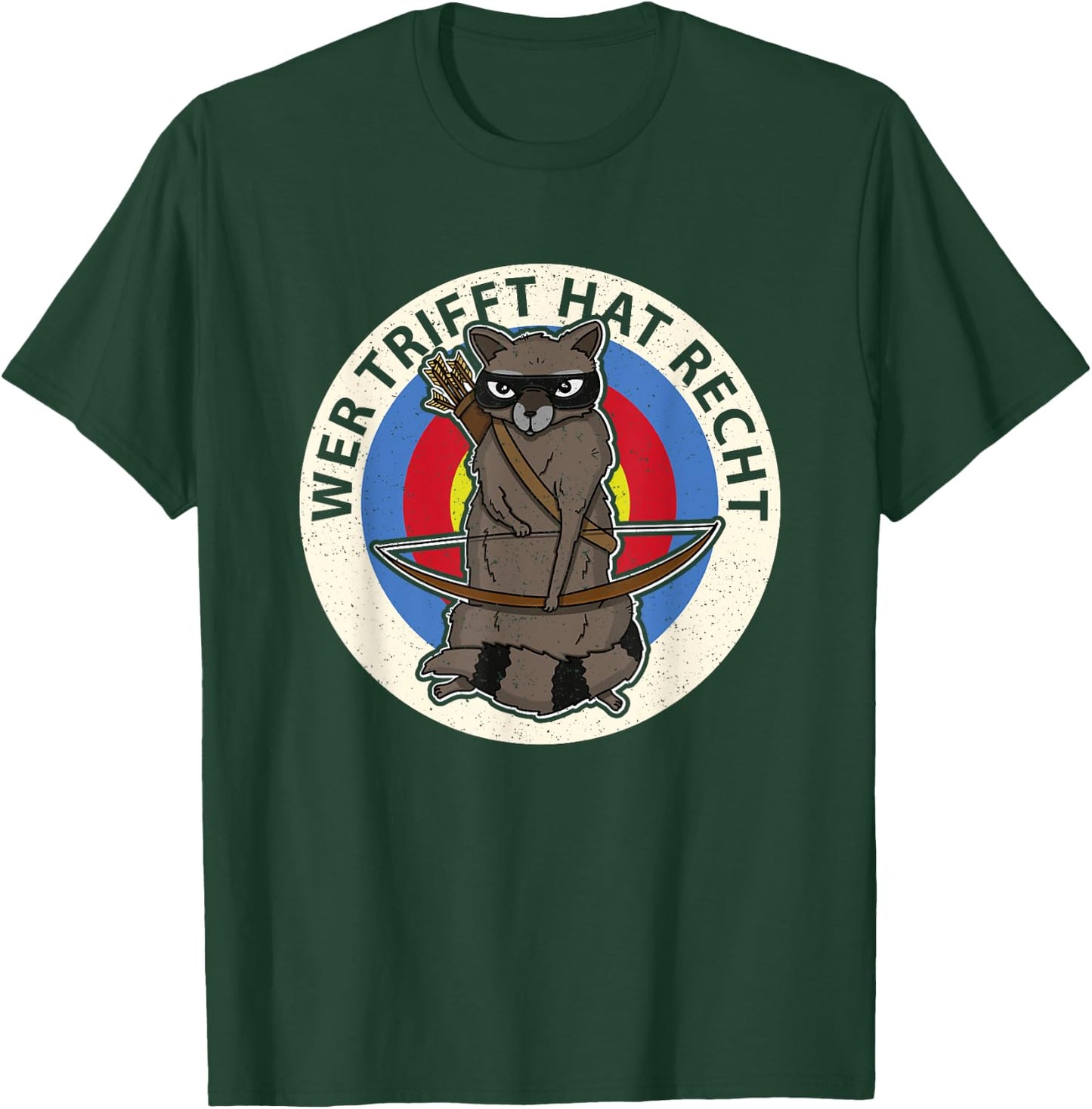 Bogenschütze Bogenschießen Bogensport Zielscheibe Pfeil T-Shirt - T-Shirt | Forest