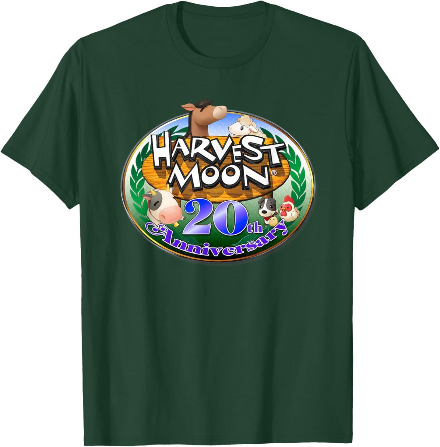 Official Harvest Moon 20th Anniversary T-Shirt - T-Shirt | Forest