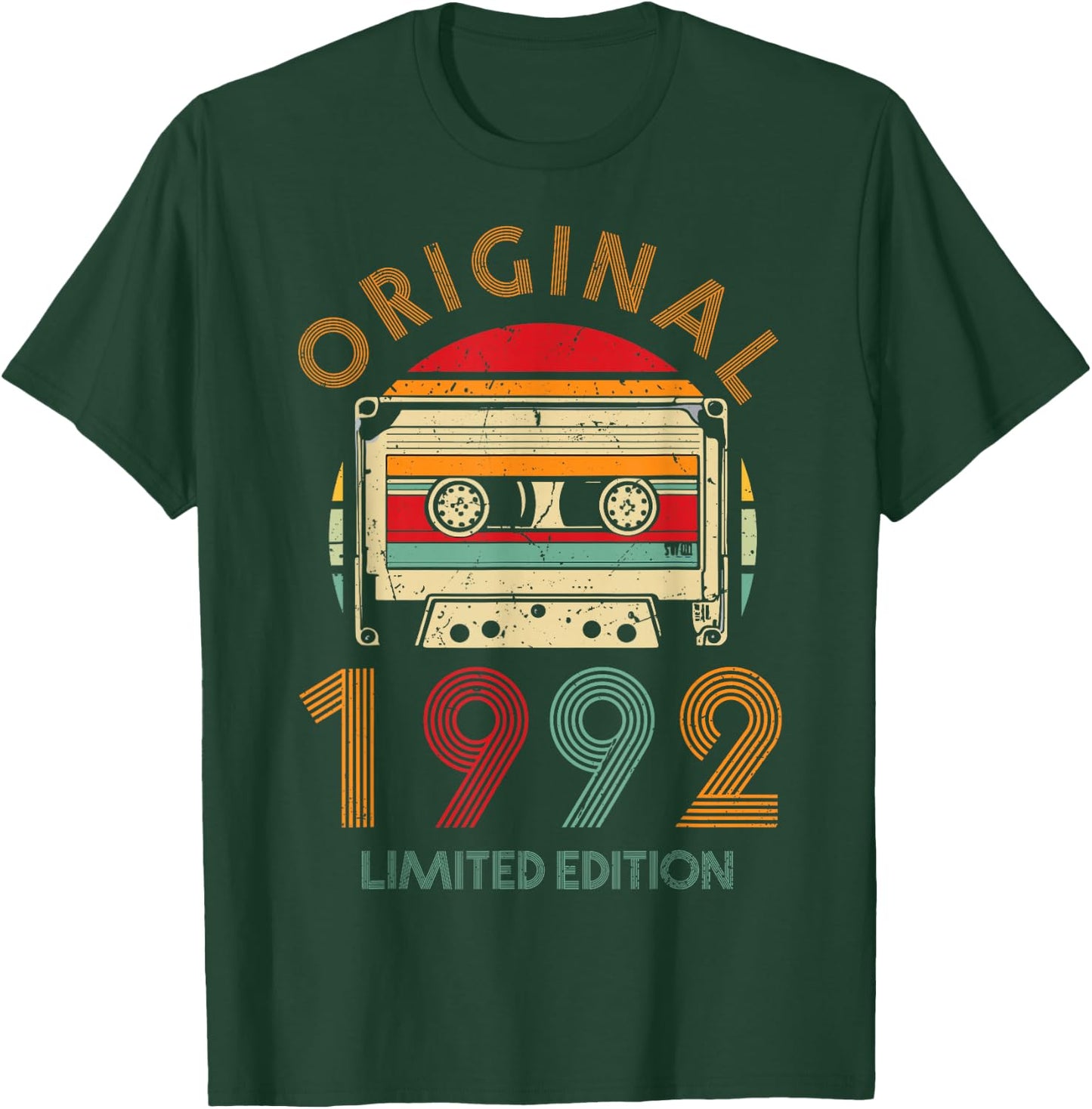 32nd Birthday Original Men Women Vintage Vintage 1992 , black T-Shirt - T-Shirt | Forest