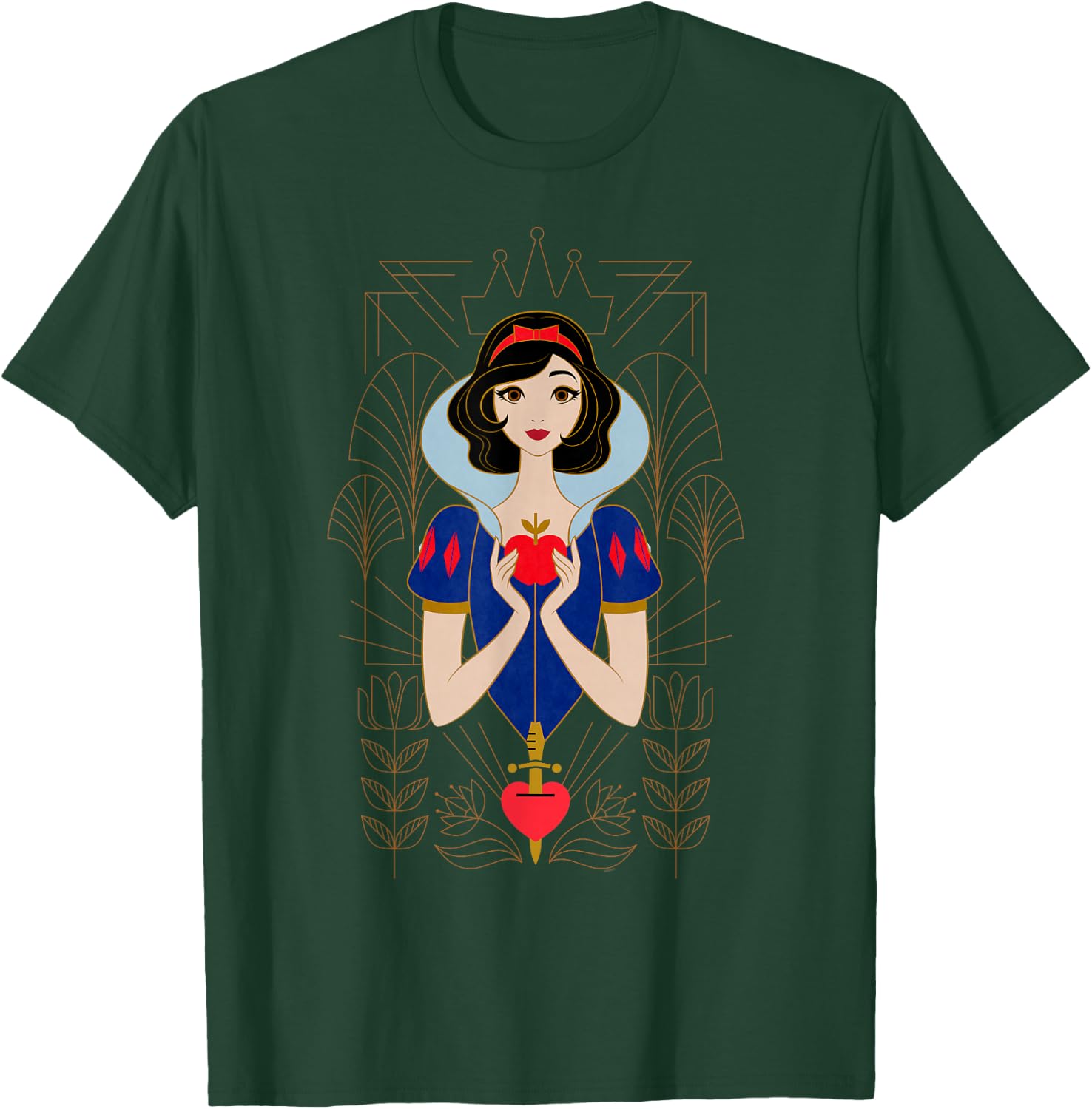 Disney Princess Snow White Modern Art Deco Style T-Shirt - T-Shirt | Forest