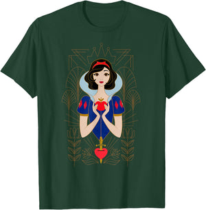 Disney Princess Snow White Modern Art Deco Style T-Shirt - T-Shirt | Forest