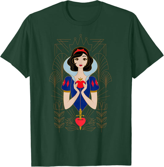 Disney Princess Snow White Modern Art Deco Style T-Shirt - T-Shirt | Forest